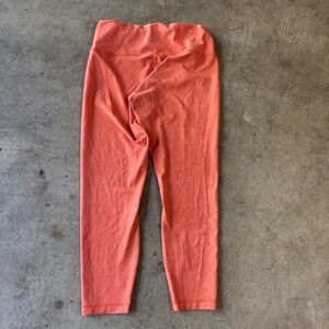 Lululemon Womens Leggings Size 14 Coral Wide Waistband Yoga Gym